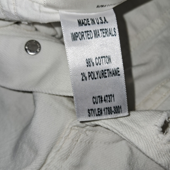 Citizens of Humanity White High Rise Jeans Olivia Crop High Rise Slim Size 25 - Picture 12 of 15